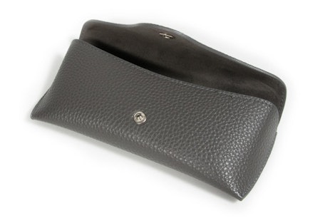 Classic Vegan Leather Envelope Case -  Charcoal Charcoal