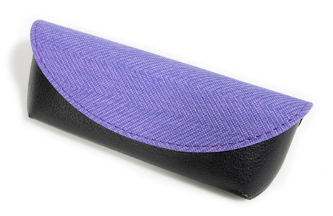 Textile and Vegan Leather Envelope Case -  Purple Purple