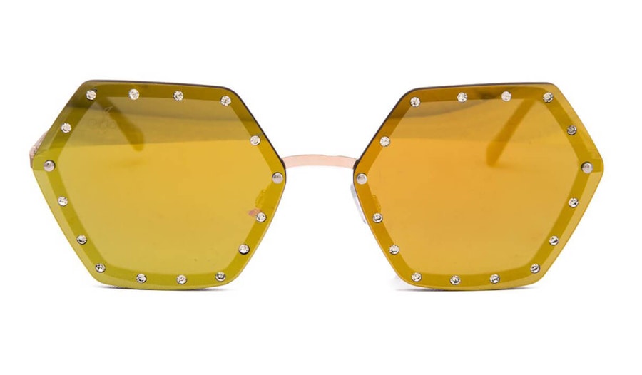 Jeepers Peepers JP 18532 Women's Sunglasses Green / Gold