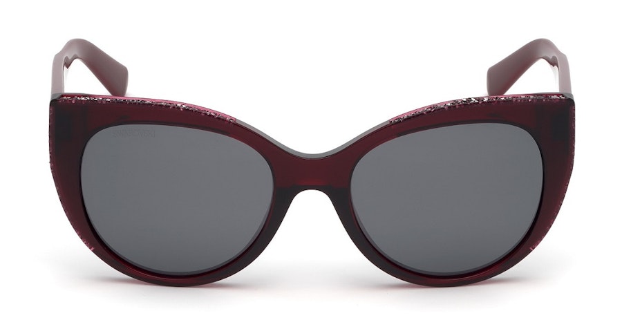 Swarovski SK 0202 Women's Sunglasses Grey/Red