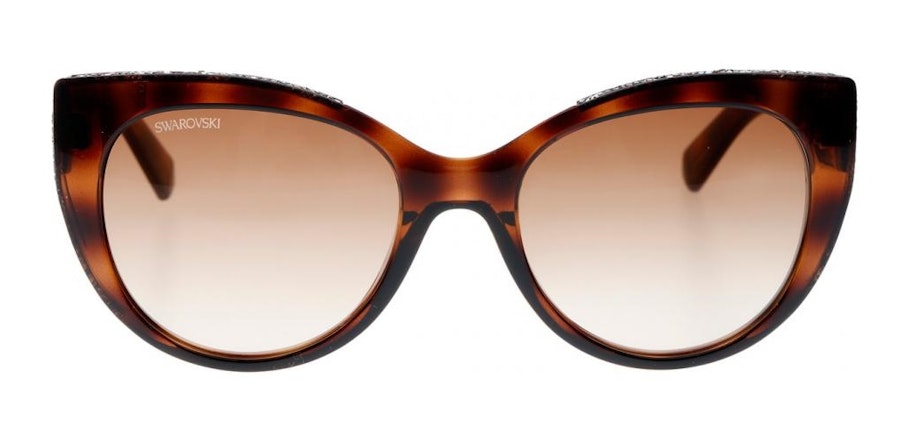 Swarovski SK 0202 Women's Sunglasses Brown/Tortoise Shell