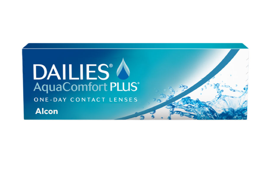 Front Dailies Dailies AquaComfort Plus (1 day) Daily 30 lenses per box, per eye