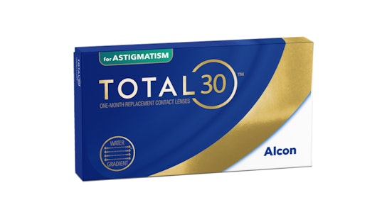 Total 30 Total 30 (toric for astigmatism) Monthly 3 lenses per box, per eye