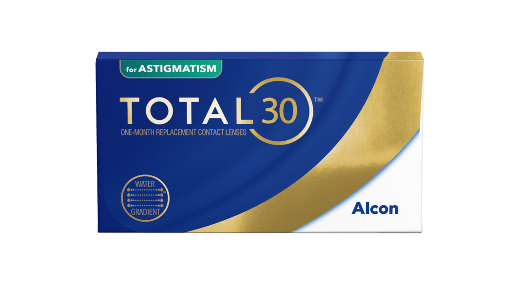 Front Total 30 Total 30 (toric for astigmatism) Monthly 3 lenses per box, per eye