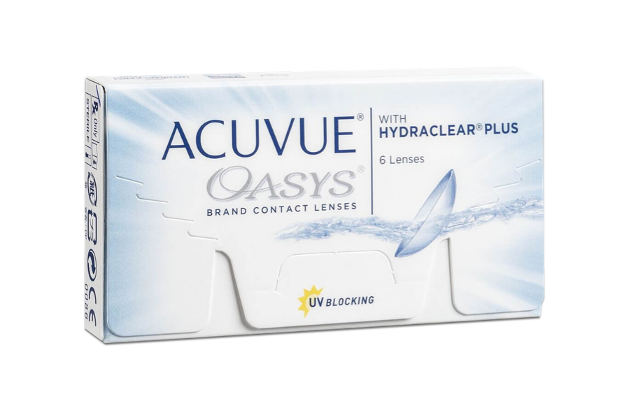 Angle_Left01 Acuvue Acuvue Oasys with Hydraclear Plus Biweekly 6 lenses per box, per eye