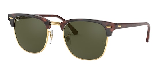 Clubmaster RB 3016 (W0366) Sunglasses Green / Tortoise Shell