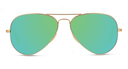 Aviator RB 3025 (112/19) Sunglasses Green / Gold