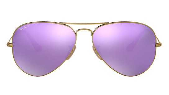 Aviator RB 3025 (167/1R) Sunglasses Violet / Bronze