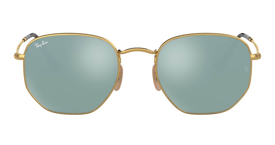 Ray-Ban Hexagonal RB 3548N Men's Sunglasses Bronze/Gold