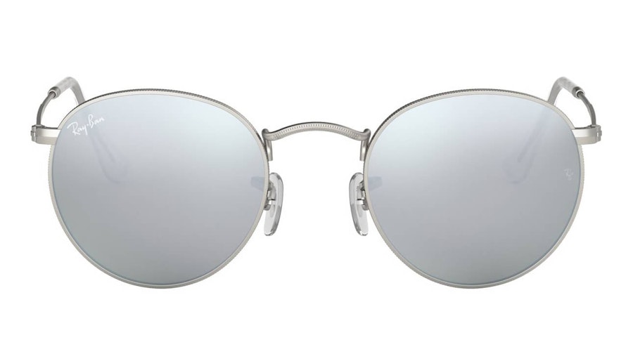 Ray-Ban Round Metal RB 3447 Men's Sunglasses Silver/Silver