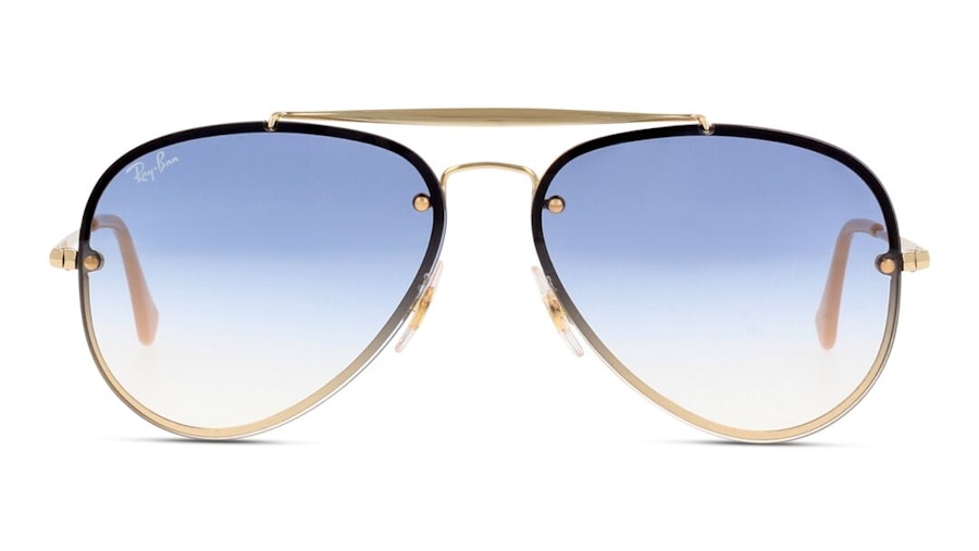 Ray-Ban Blaze Aviator RB 3584N Men's Sunglasses Blue/Gold