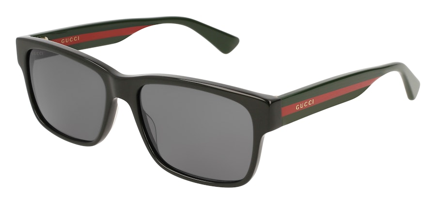 Gucci GG 0340S (006) Sunglasses Grey / Green