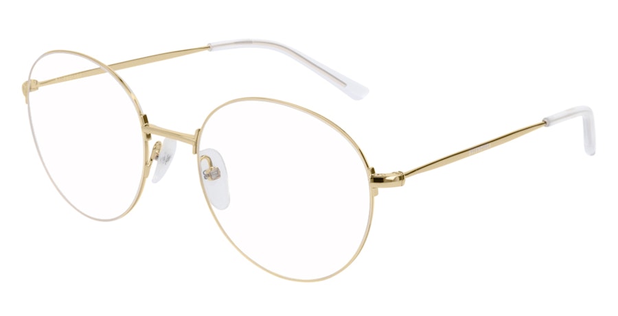 Balenciaga BB 0035O Unisex Glasses Gold