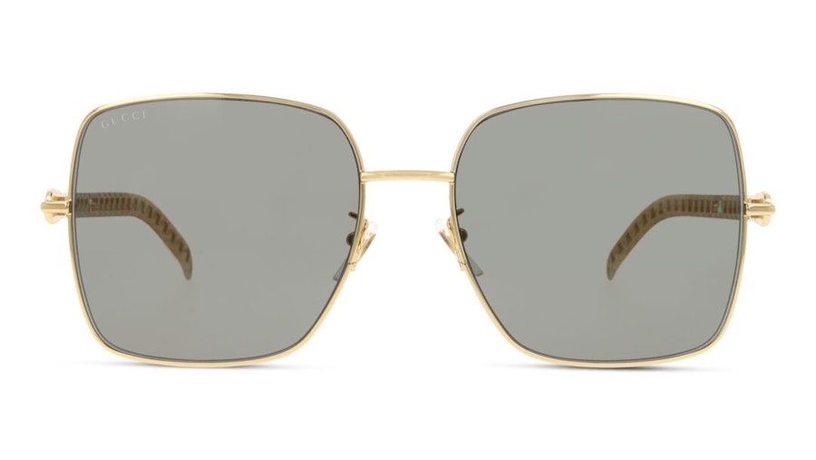 Gucci GG 0724S (001) Sunglasses Grey / Gold