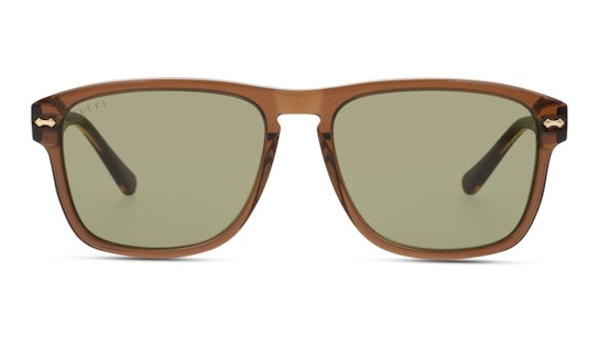GG 0911S (003) Sunglasses Green / Brown