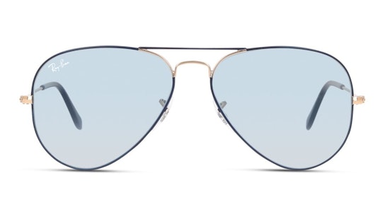 Aviator RB 3025 (9156AJ) Sunglasses Blue / Grey