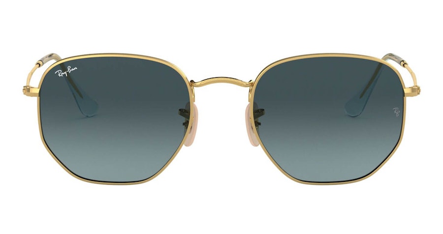 Ray-Ban Hexagonal RB 3548N Men's Sunglasses Grey/Gold