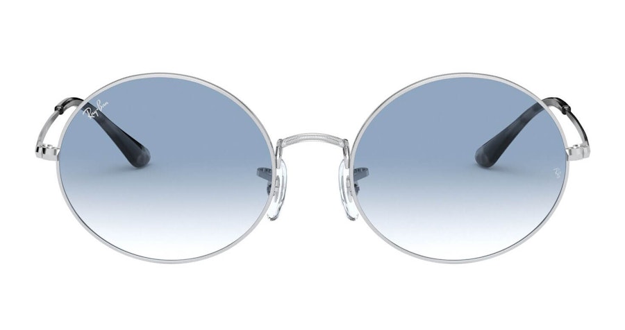 Ray-Ban Oval RB 1970 Unisex Sunglasses Blue/Silver