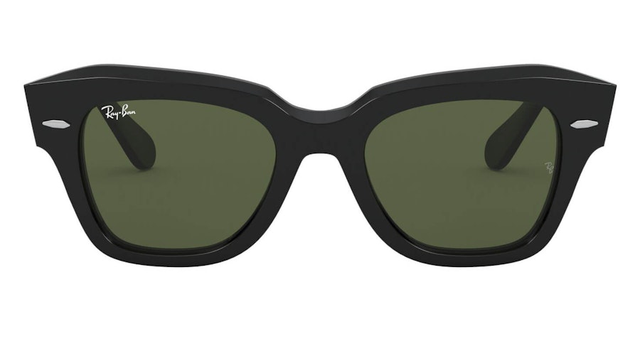 Ray-Ban State Street RB 2186 Unisex Sunglasses Green / Black