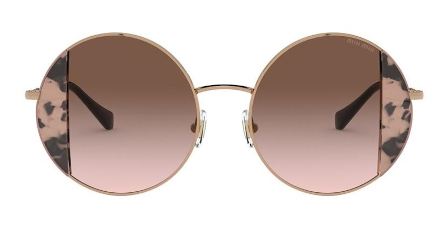 Miu Miu MU 57VS (07D0A6) Sunglasses Brown / Gold