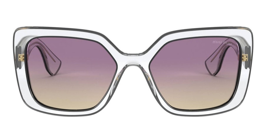 Miu Miu MU 09VS Women's Sunglasses Violet/Transparent