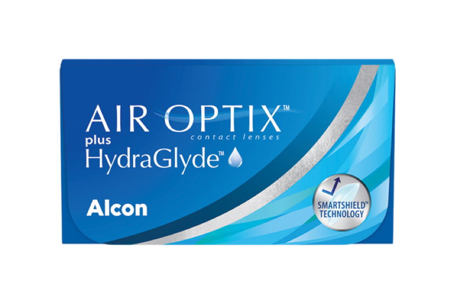 Front Air Optix Air Optix HydraGlyde Monthly 3 lenses per box, per eye