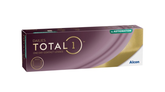 Total 1 Dailies Total 1 (1 day toric for astigmatism) Daily 30 lenses per box, per eye