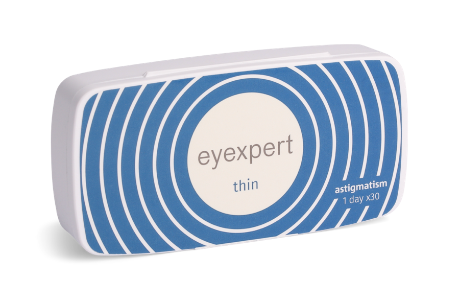 Angle_Left01 Eyexpert Eyexpert Thin (1 day toric for astigmatism) Daily 30 lenses per box, per eye