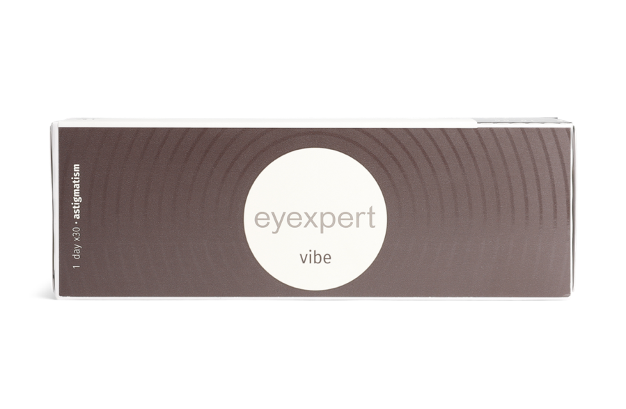 Front Eyexpert Vibe (1 day toric for astigmatism)