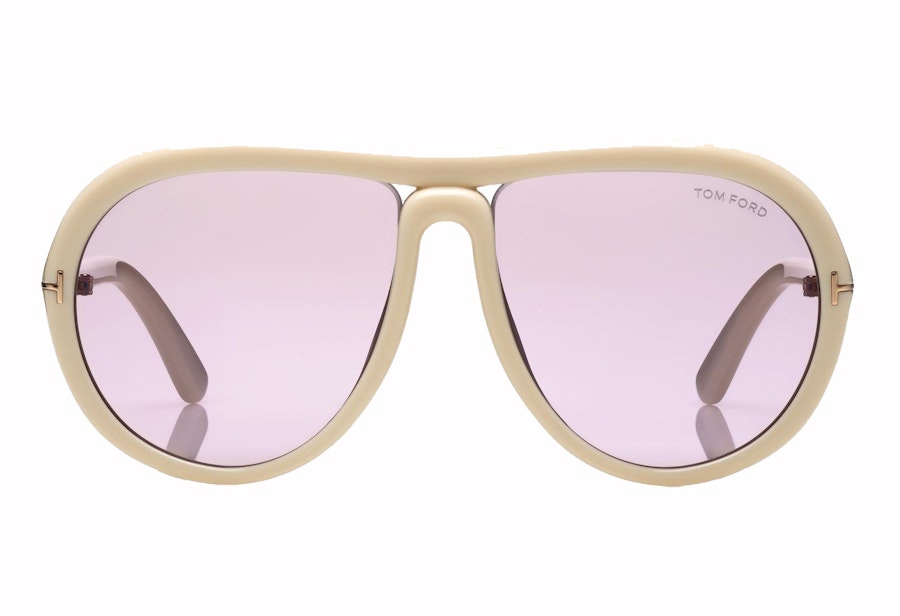 Tom Ford Vittorio FT 768 (25Y) Sunglasses Violet / Beige