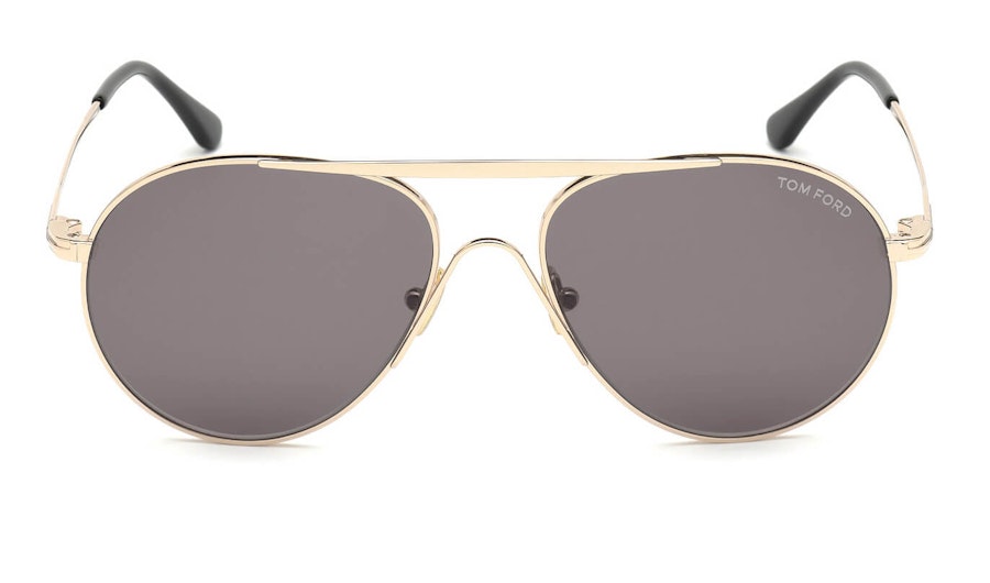 Tom Ford Smith FT 773 (28A) Sunglasses Grey / Rose Gold