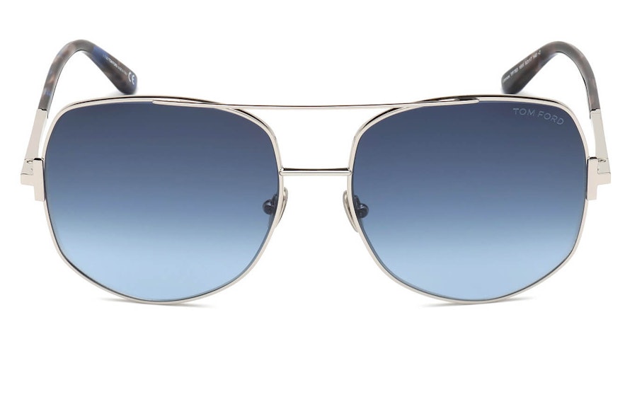 Tom Ford Smith FT 783 (16W) Sunglasses Blue / Silver