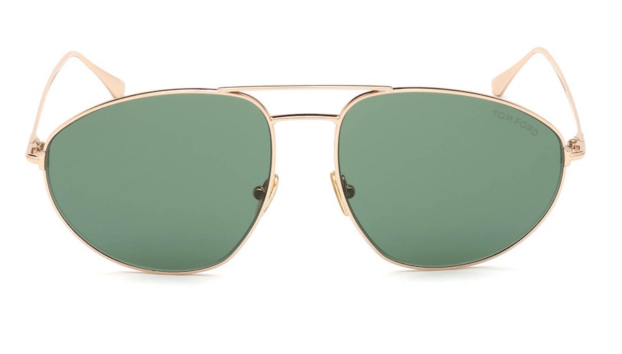 Tom Ford Cobra FT 796 (28N) Sunglasses Green / Rose Gold