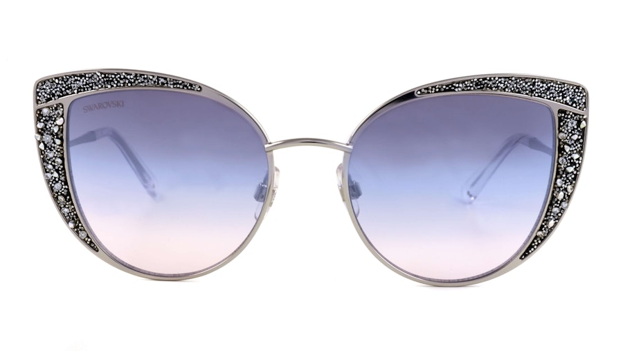 Swarovski SK 0282 Women's Sunglasses Blue / Silver