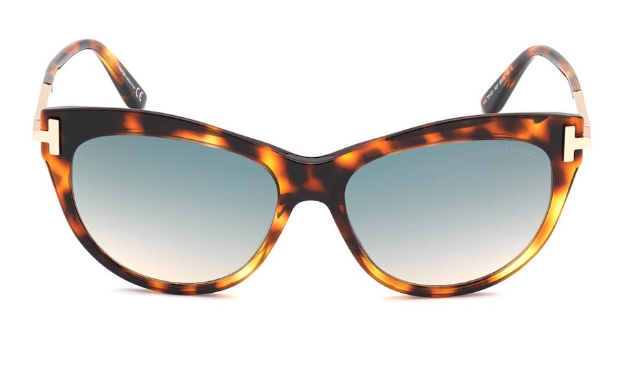 Tom Ford Kira FT 821 (55P) Sunglasses Green / Havana