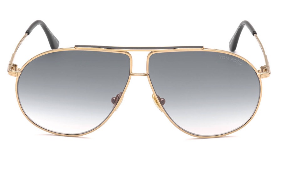 Tom Ford Riley-02 FT 825 (28B) Sunglasses Grey / Rose Gold