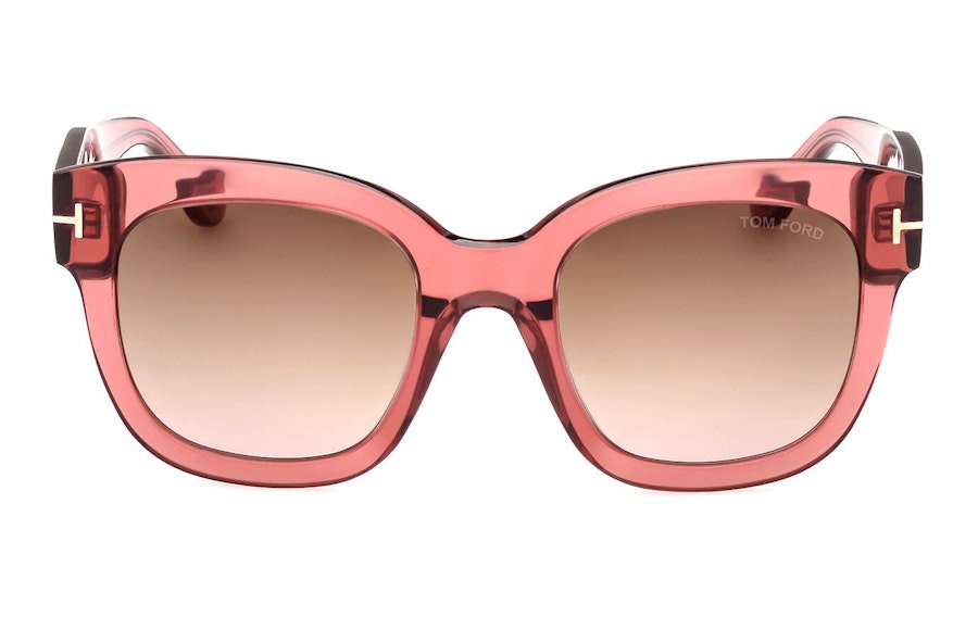Tom Ford Ani FT 613 (74F) Sunglasses Brown / Pink