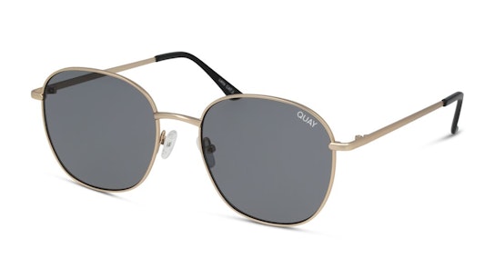 Jezabell QW-000262 (GLD/SMK) Sunglasses Grey / Gold