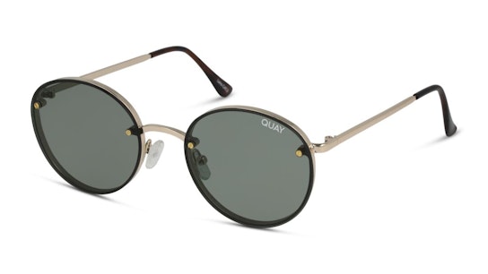 Farrah QW-000399 (GLD/GRN) Sunglasses Green / Gold