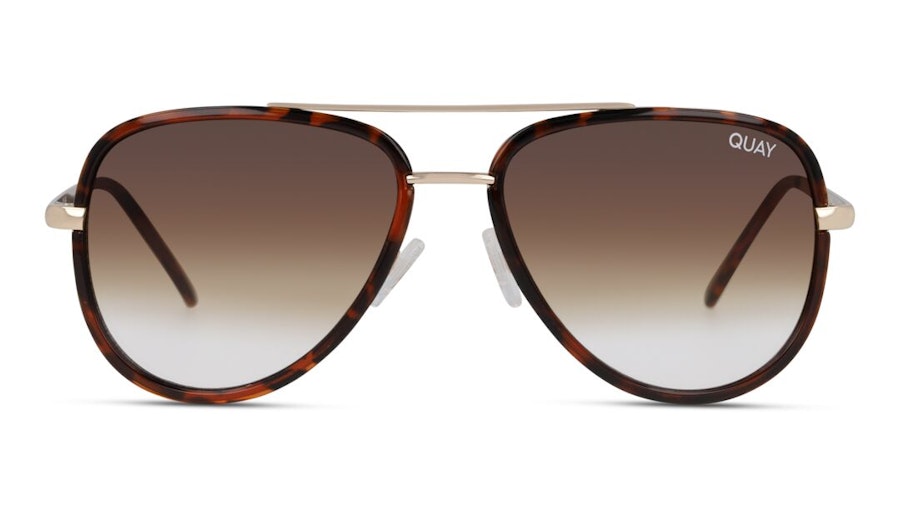 Quay All In Mini QU-000607 Unisex Sunglasses Brown / Tortoise Shell
