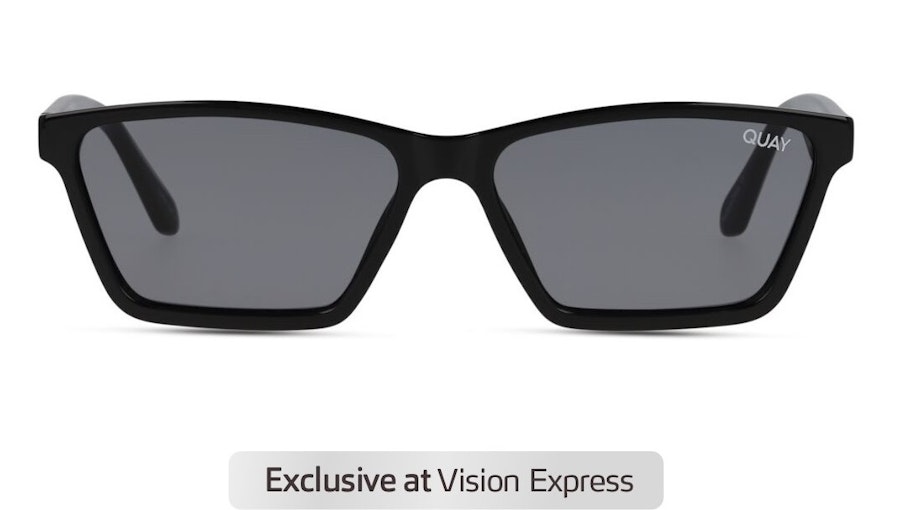 Quay Club Kid QW-000879 (BLK/SMK) Sunglasses Grey / Black