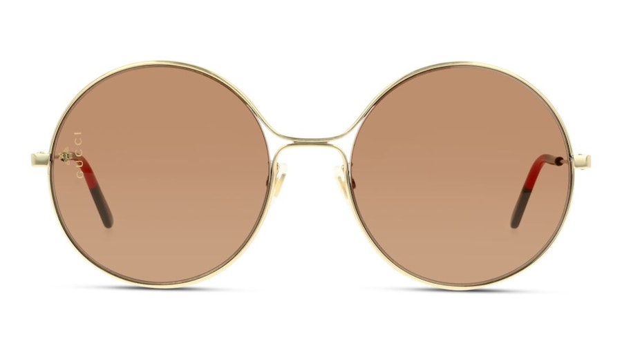Gucci GG 0395S Women's Sunglasses Brown/Gold