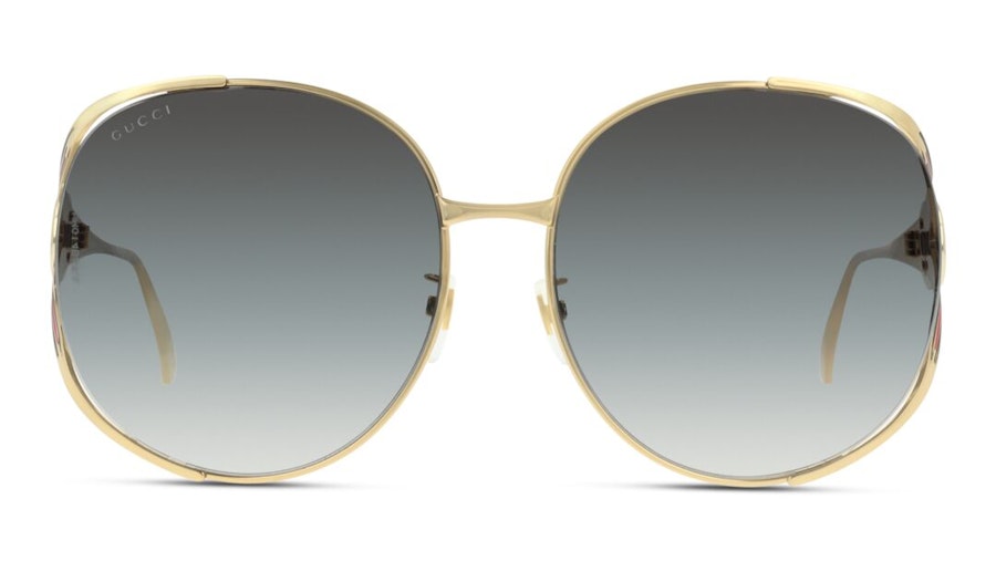 Gucci GG 0225S Women's Sunglasses Grey/Gold