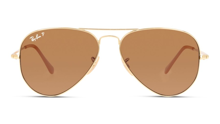 Ray-Ban Aviator Metal II RB 3689 Unisex Sunglasses Brown / Gold