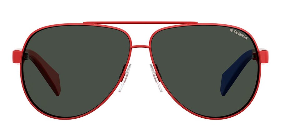 Polaroid Kids PLD 8034/S Children's Sunglasses Grey/Red