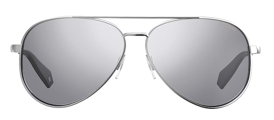Polaroid Mirrored Aviator PLD 6069/S Women's Sunglasses Silver/Silver