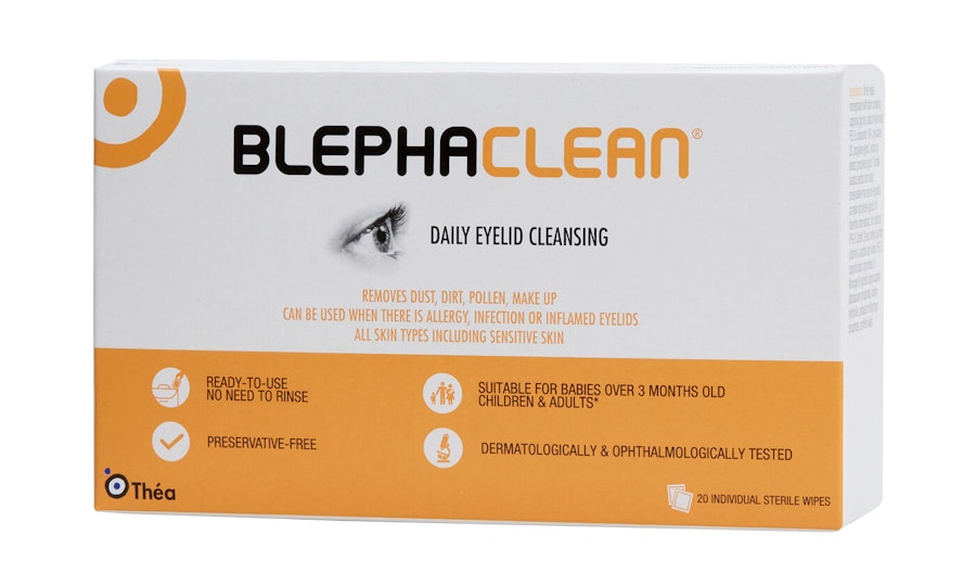Blephaclean 20 Sterile Cleansing Eyelid Wipes 