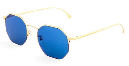 Brompton PS SP018 (04) Sunglasses Blue / Gold