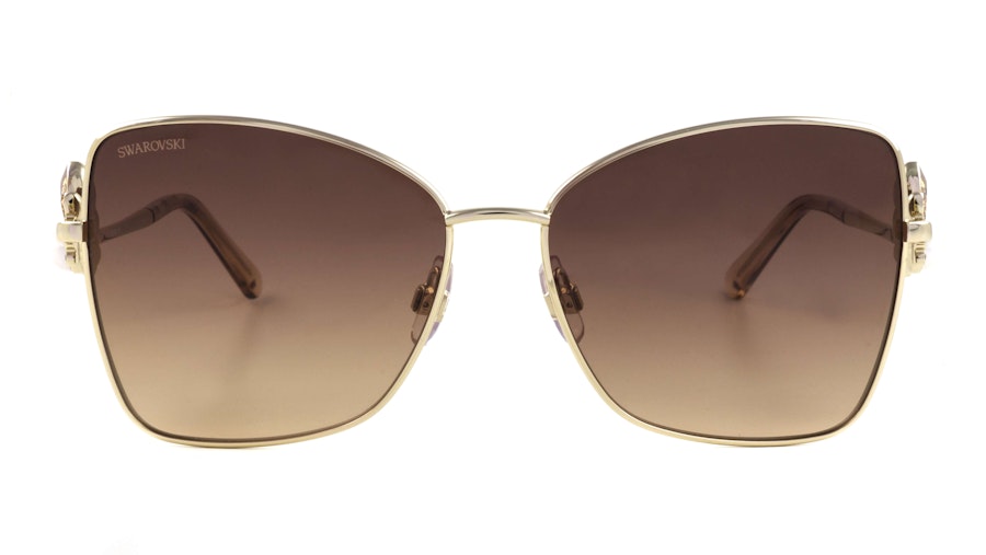 Swarovski SK 0277 Women's Sunglasses Brown/Gold