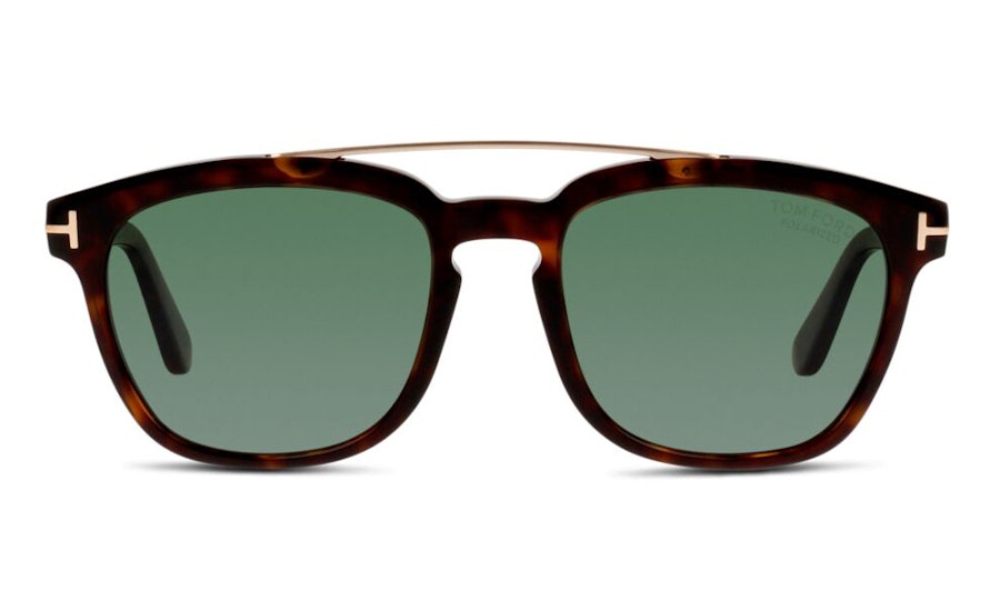Tom Ford Holt FT 516 (52R) Sunglasses Green / Havana